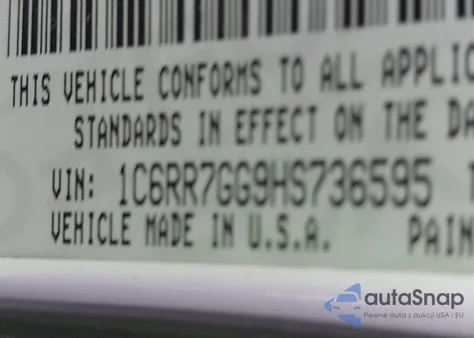 2017 Ram 1500 Slt 4X4 6'4 Box from USA, damaged, VIN 1C6RR7GG9HS736595